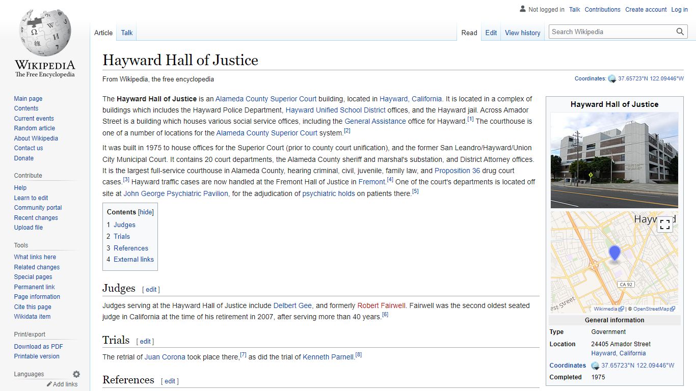 Hayward Hall of Justice - Wikipedia